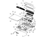 Fisher & Paykel WL4227P1-96207-A top deck assy diagram