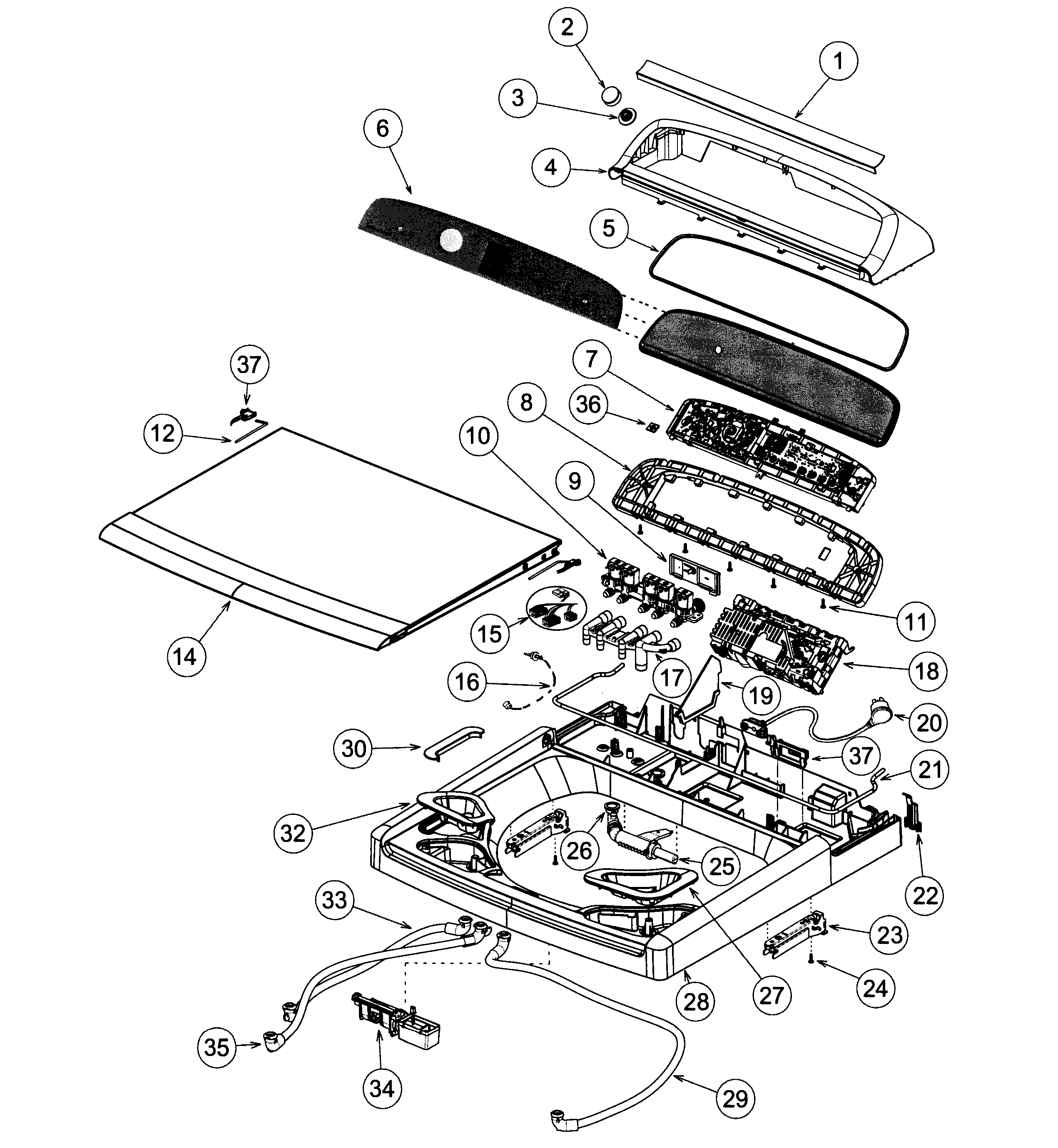 Top deck assy