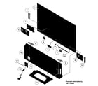 Sony KDL-50R450A cabinet parts diagram