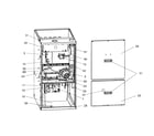 Coleman UGAD060CDB cabinet assy diagram