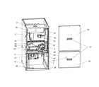 Coleman UGAF100CDB cabinet assy diagram