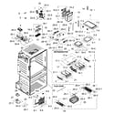 Samsung RF25HMEDBSR/AA-00 fridge assy / icemaker diagram