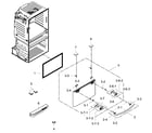 Samsung RF25HMEDBSR/AA-00 freezer door diagram