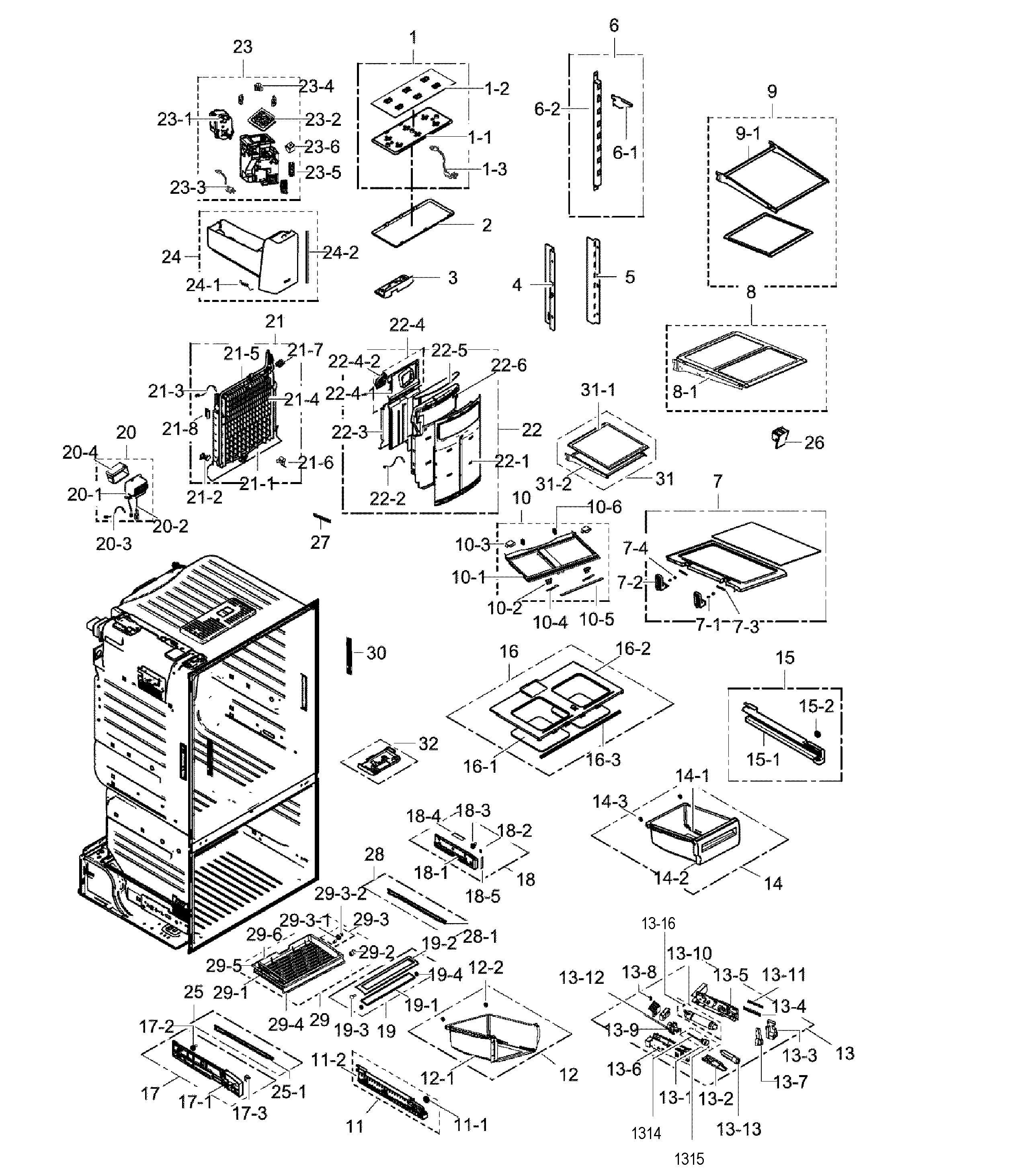 Fridge assy