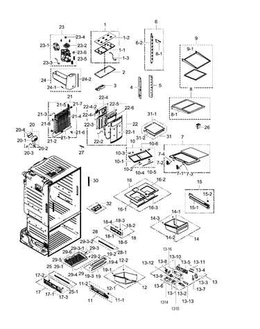 Fridge assy