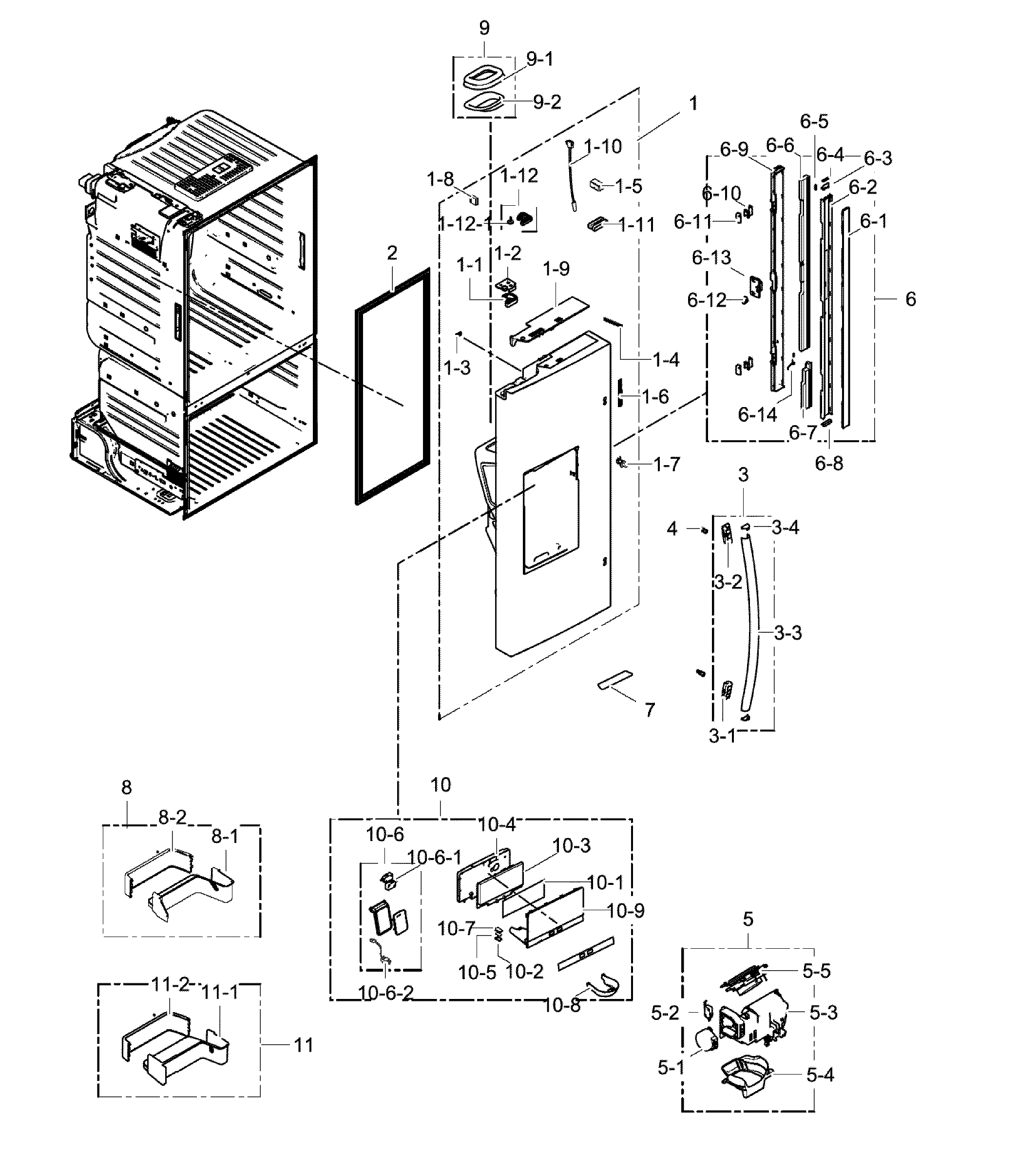 Fridge door l