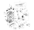 Samsung RF221NCTASP/AA-00 cabinet assy diagram
