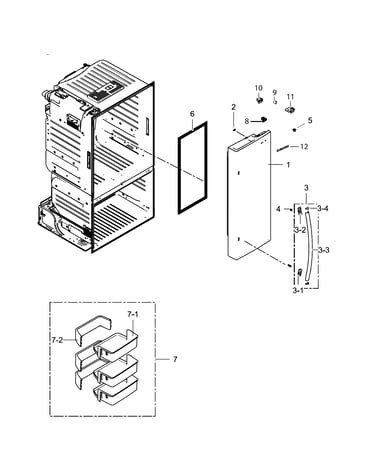 Fridge door r