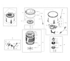 Samsung WA456DRHDSU/AA-00 tub parts diagram
