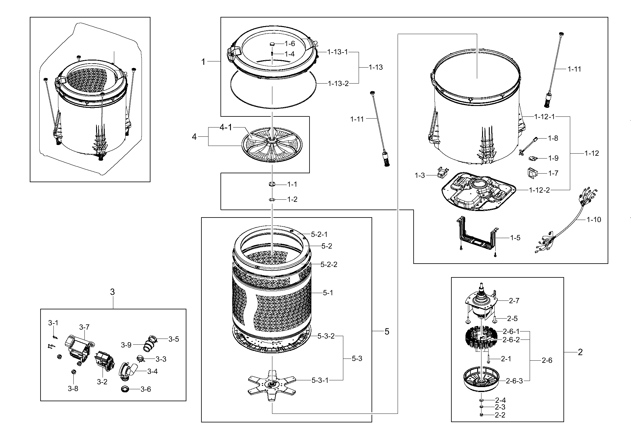 TUB PARTS