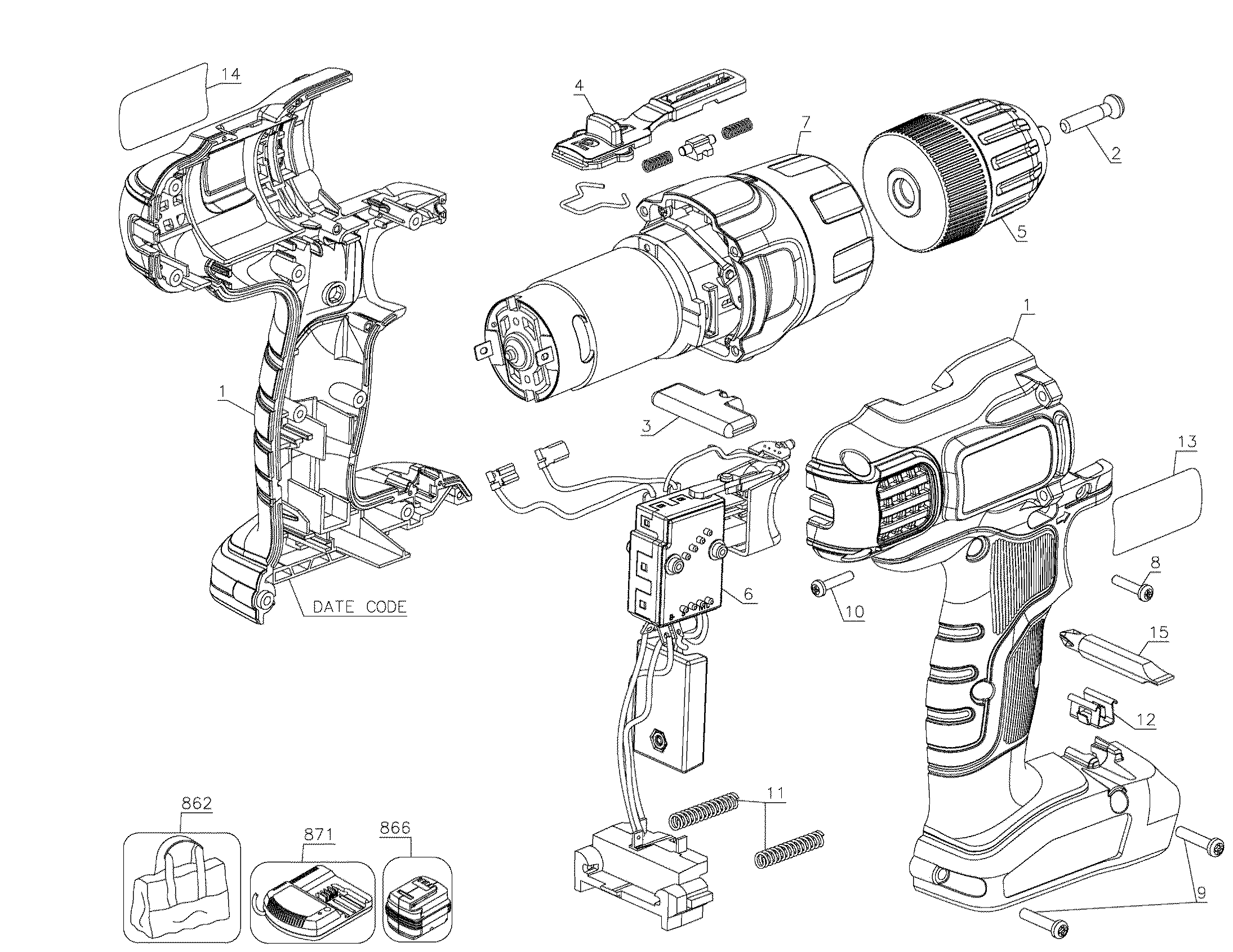 Drill assy