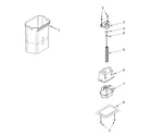 Dacor DYF48BIWS00 motor & ice container diagram
