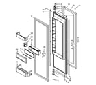 Dacor DYF48BIWS00 refrigerator door parts diagram