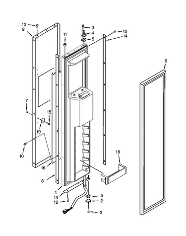 Freezer door parts