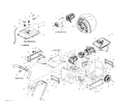 Generac XG4000-5778-2 frame assy diagram