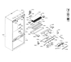 Thermador T36IT71NNP/34 cabinet 1 assy diagram