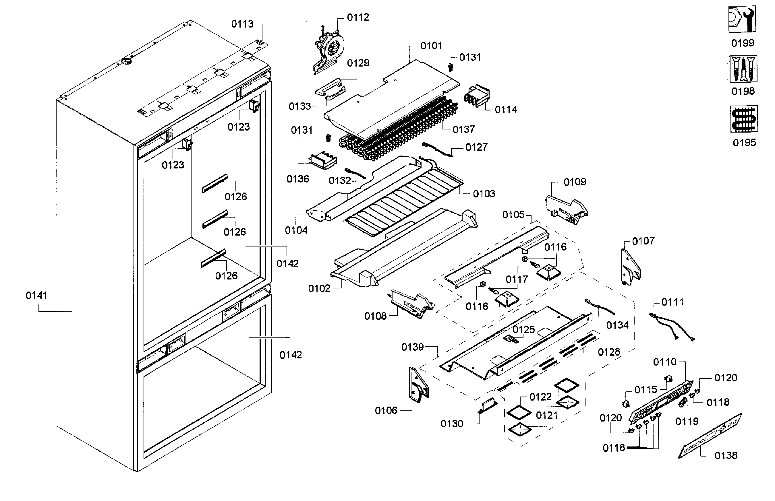 Cabinet 1 assy