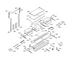 Thermador T36IT71NNP/34 shelf/drawer assy diagram