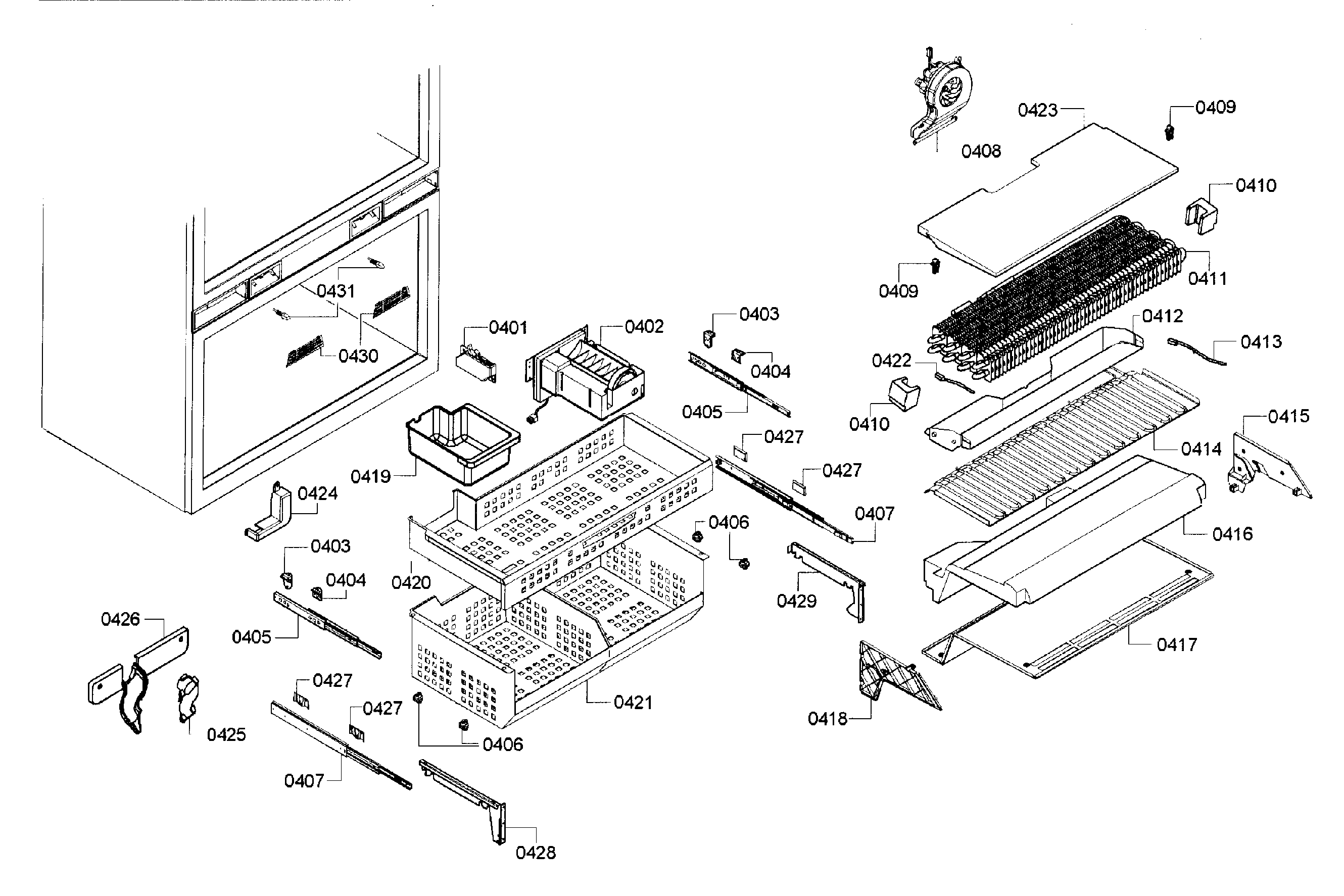 Freezer assy