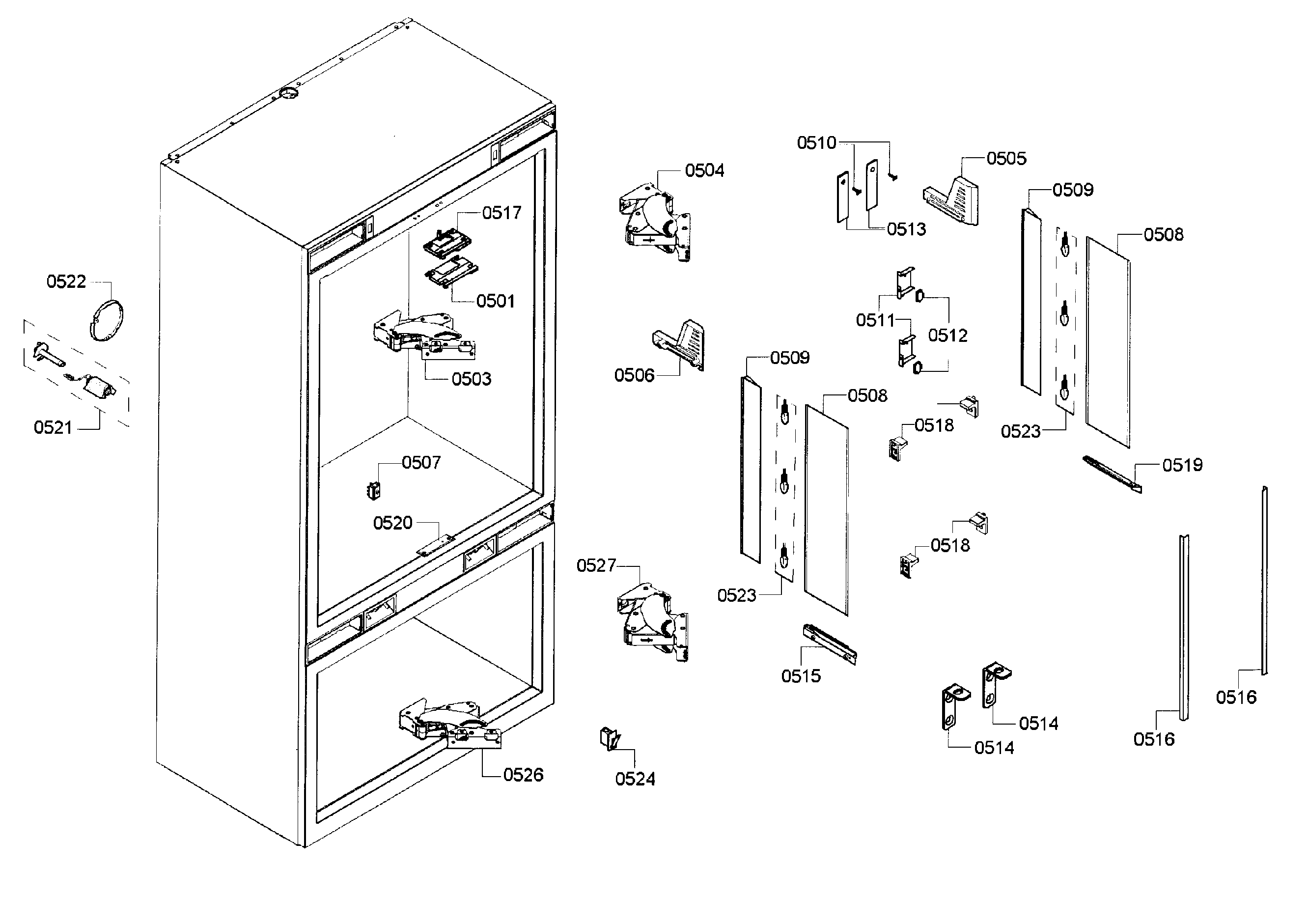Cabinet 2 assy