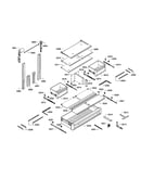 Shelf/drawer assy