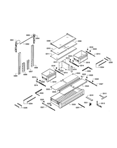 Shelf/drawer assy