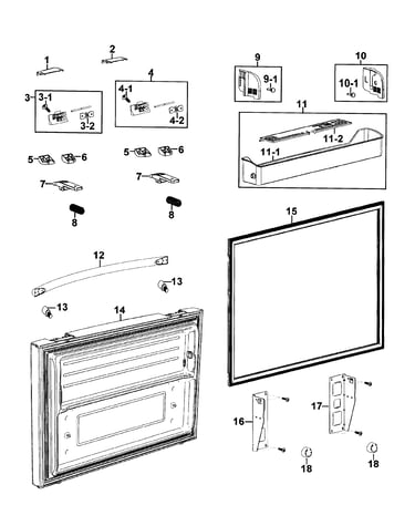 Freezer door