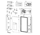 Samsung RF4289HARS/XAA-01 door left diagram