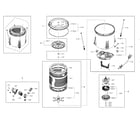 Samsung WA456DRHDWR/AA-00 tub parts diagram