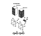 Yamaha NS-P705 speaker assy diagram