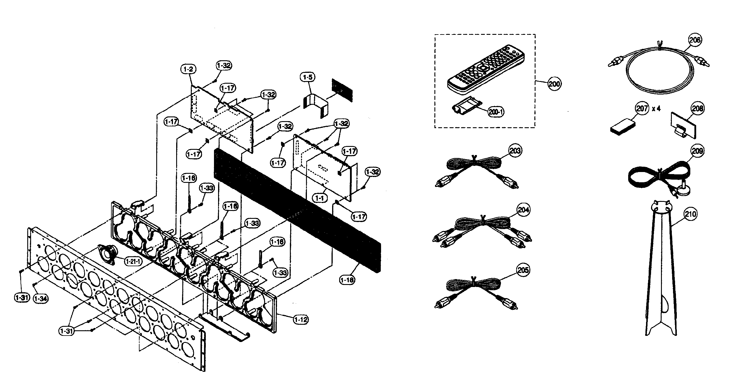 Baffle & accessories