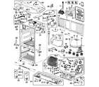 Samsung RF267AZPN/XAA-00 cabinet diagram