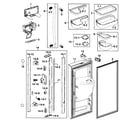 Samsung RF267AZPN/XAA-00 refrigerator door-l diagram