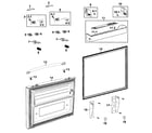Samsung RF267AEPN/XAA-01 freezer door diagram