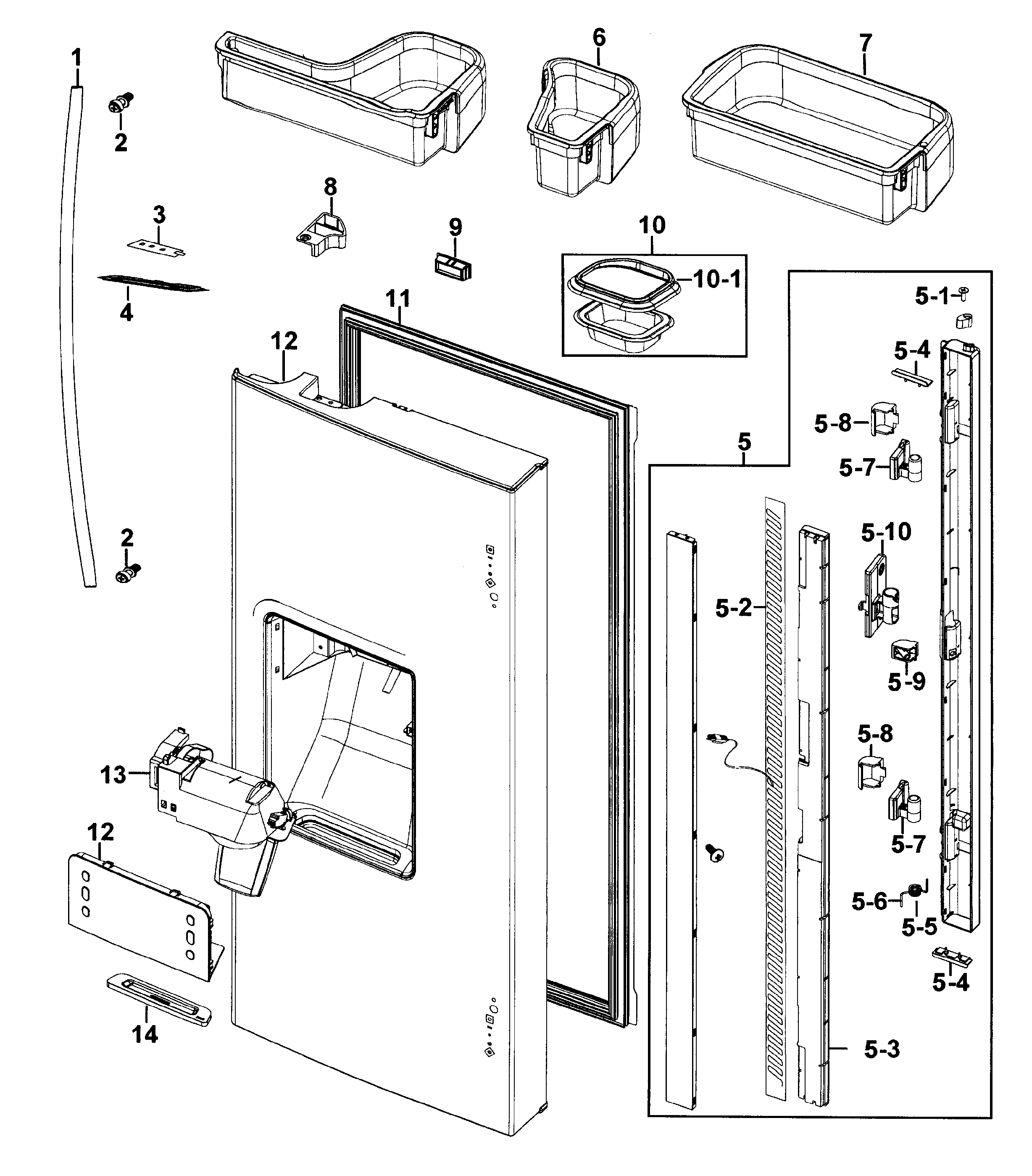 Refrigerator door-l
