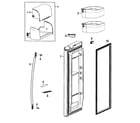 Samsung RF267AEPN/XAA-01 refrigerator door-r diagram