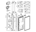 Samsung RF267AZRS/XAA-00 refrigerator door-l diagram