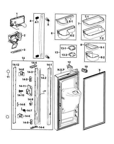 Refrigerator door-l