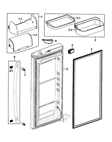 Refrigerator door-r
