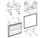 Samsung RF267AERS/XAA-00 freezer door diagram