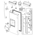 Samsung RF267AERS/XAA-00 refrigerator door-l diagram