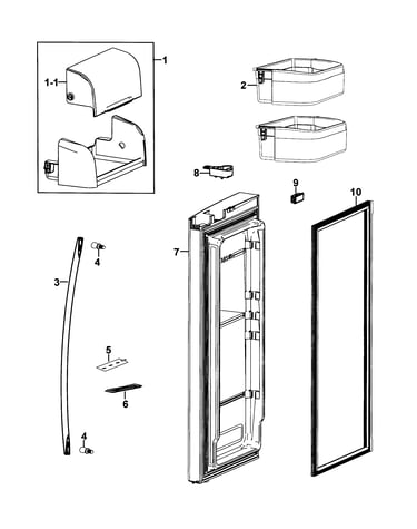 Refrigerator door-r