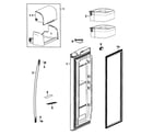 Samsung RF267AERS/XAA-01 refrigerator door-r diagram