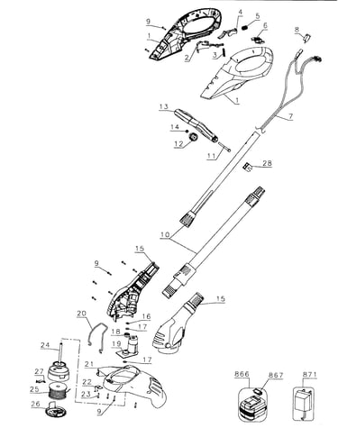 Trimmer assy