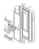 Ref door parts