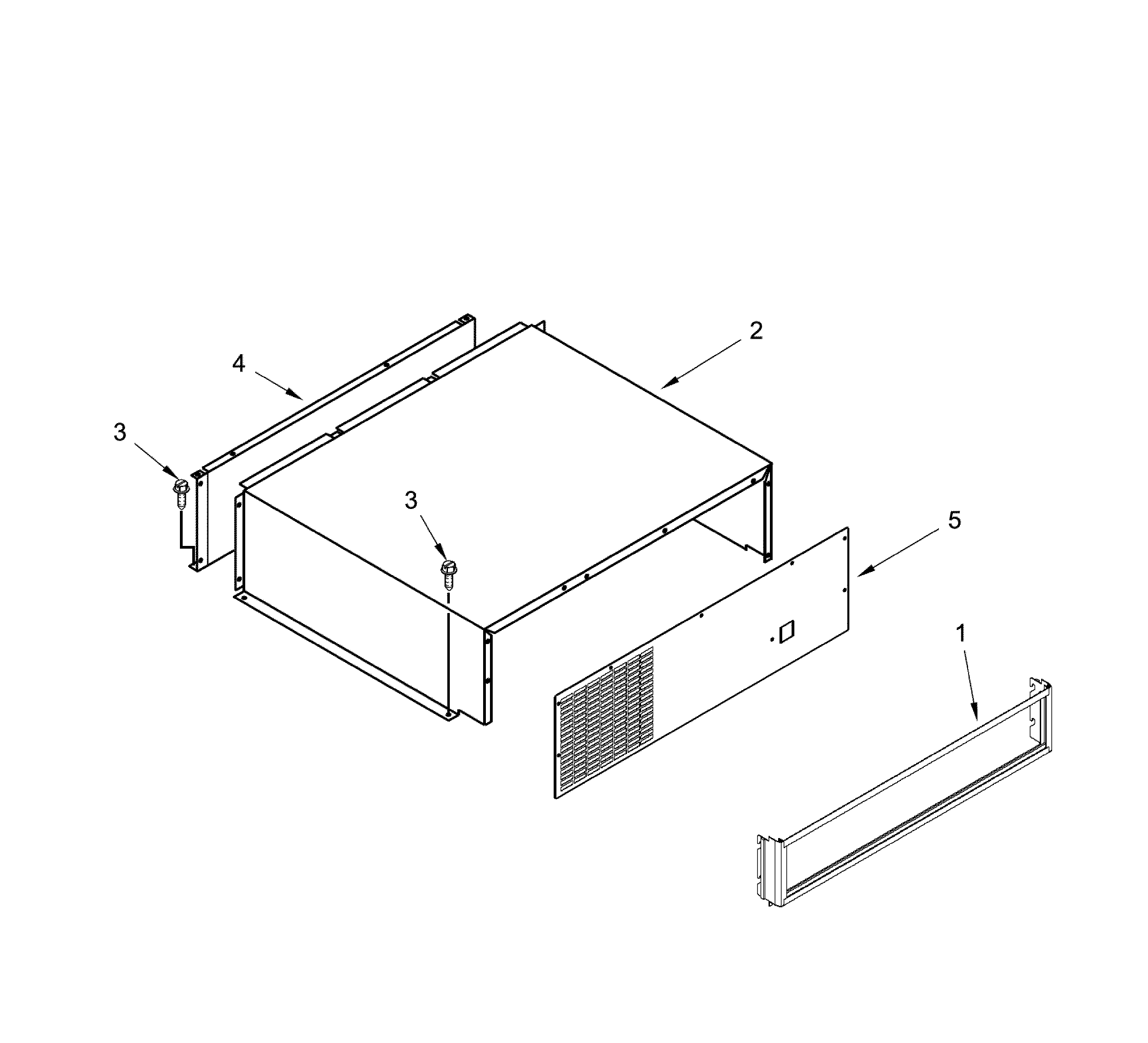Top grille & unit