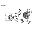 Generac GP6500E-5941-3 cylinder head diagram