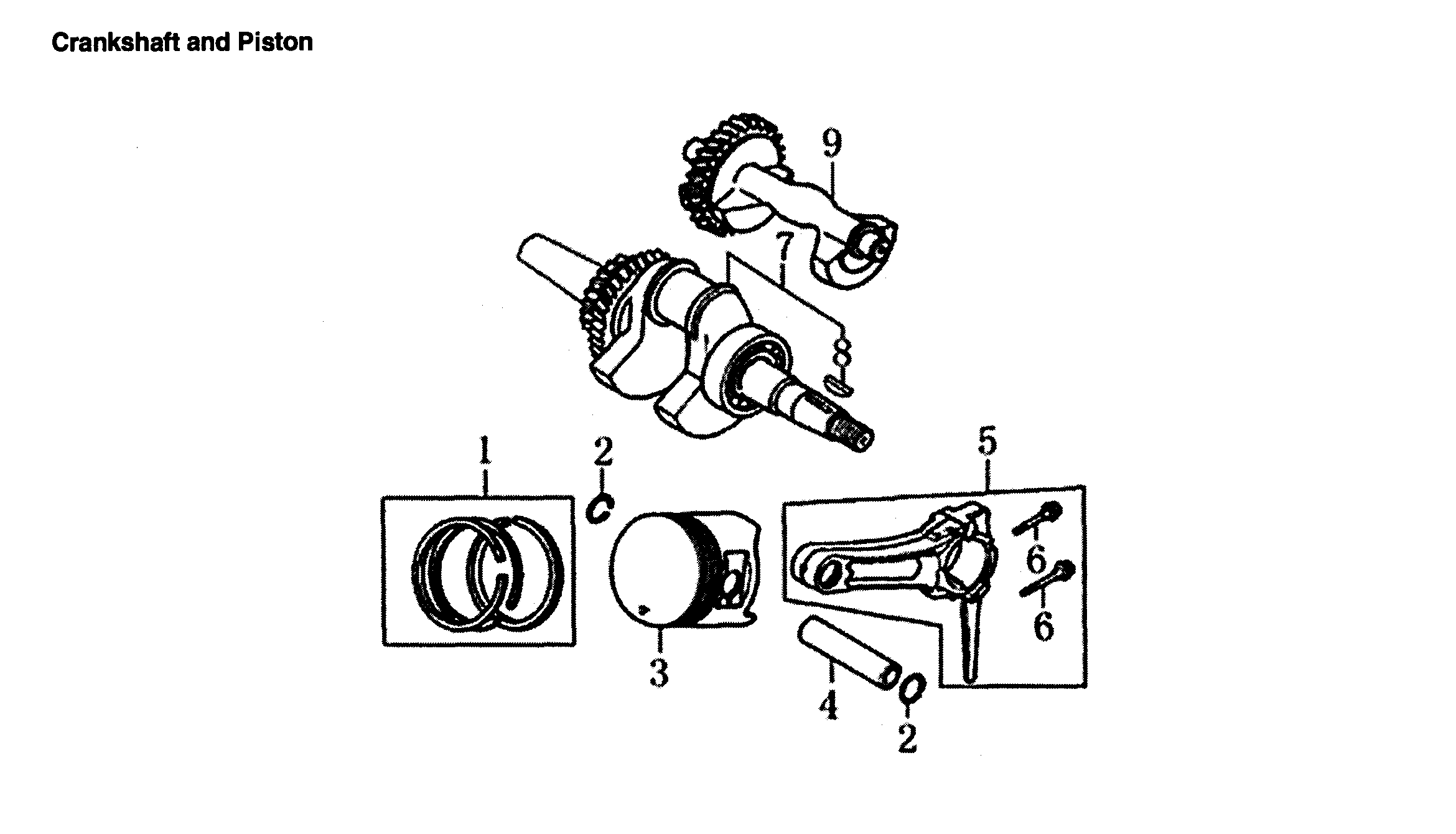 CRANKSHAFT & PISTON