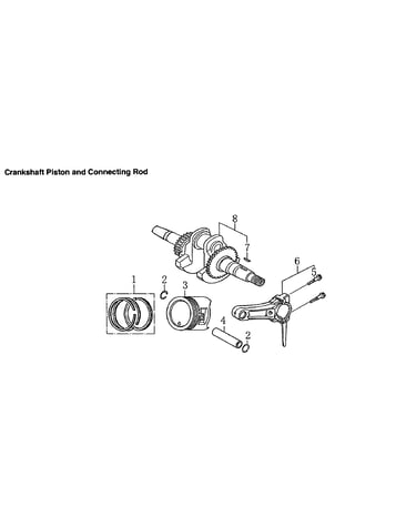 Crankshaft piston & connect rod