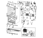 Samsung RF4287HARS/XAA-00 cabinet diagram